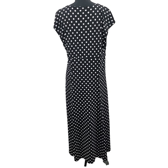 Vintage Studio 1940 Women's‎ L Polka Dot Maxi Dress Retro 50's Office Preppy Y2K - Picture 2 of 9